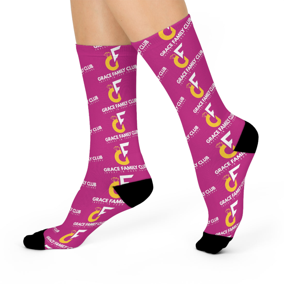 Cushioned crew socks