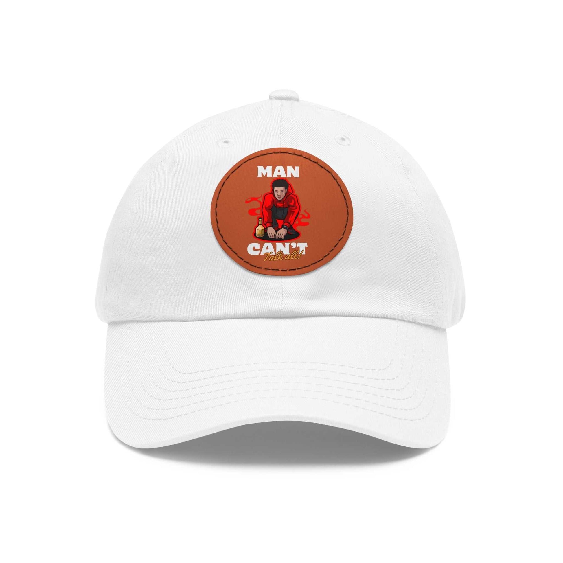 Hats Dad Hat with Leather Patch (Round) Hats & Caps ornatusapparel