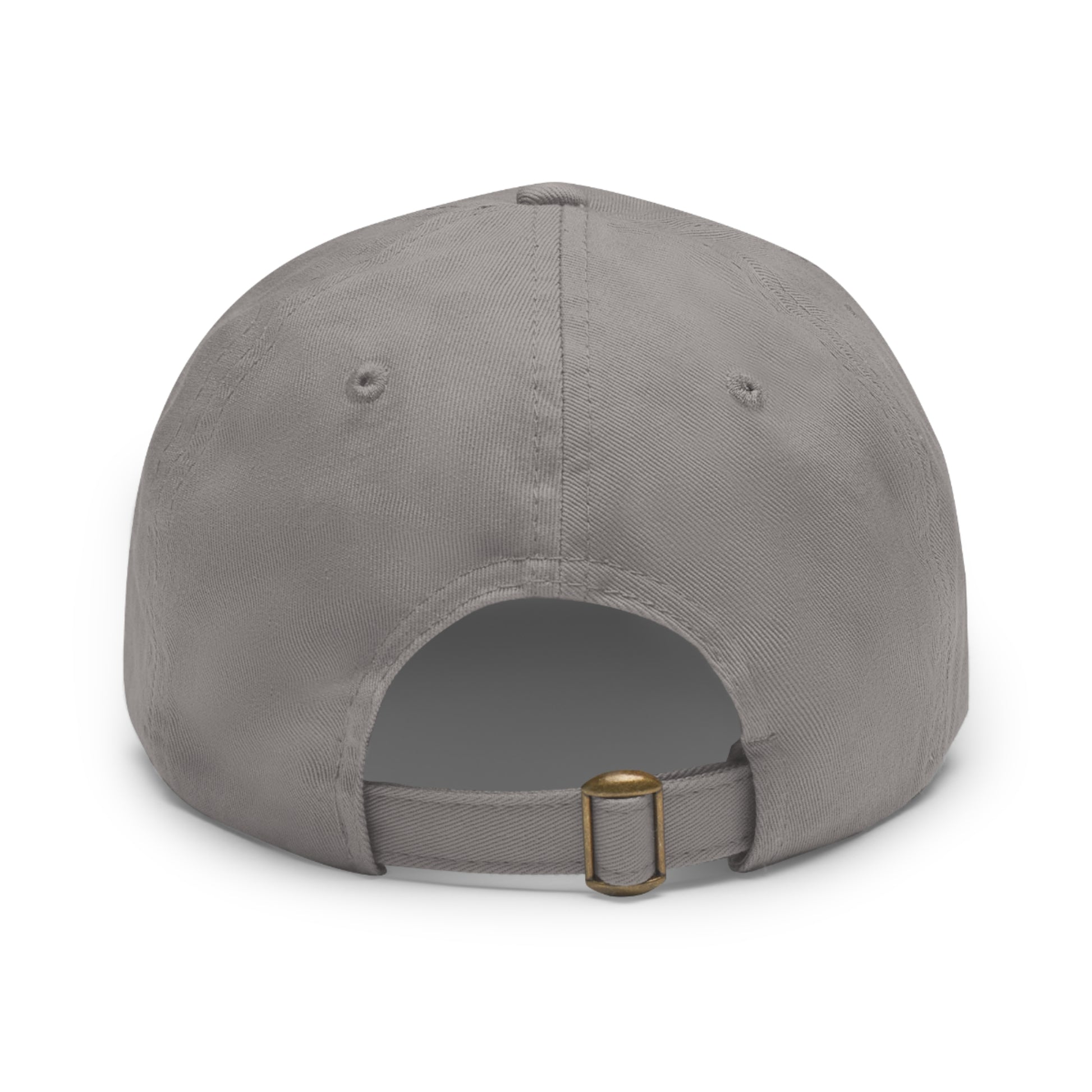 Round leather patch hat
