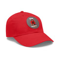 Round leather patch hat