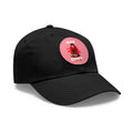 Round leather patch hat