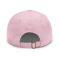 Round leather patch hat