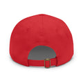 Round leather patch hat