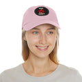 Round leather patch hat