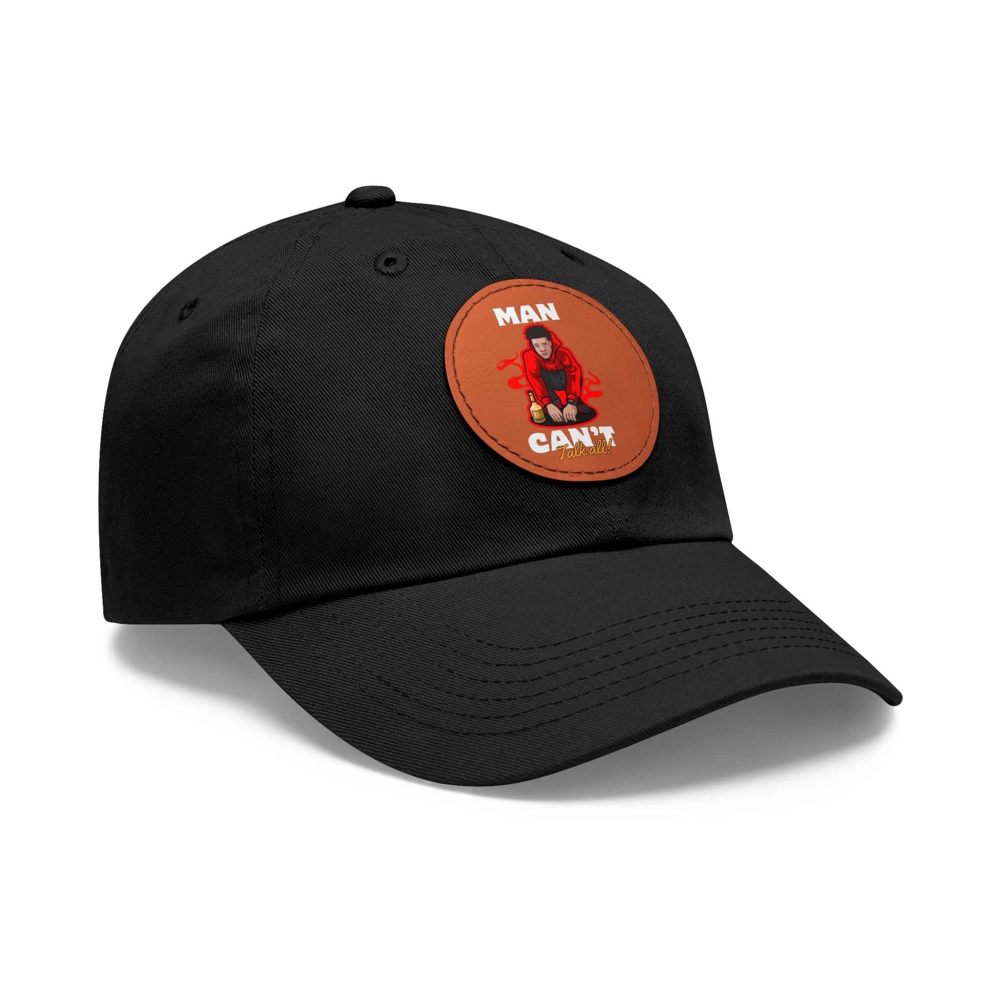 Hats Dad Hat with Leather Patch (Round) Hats & Caps ornatusapparel