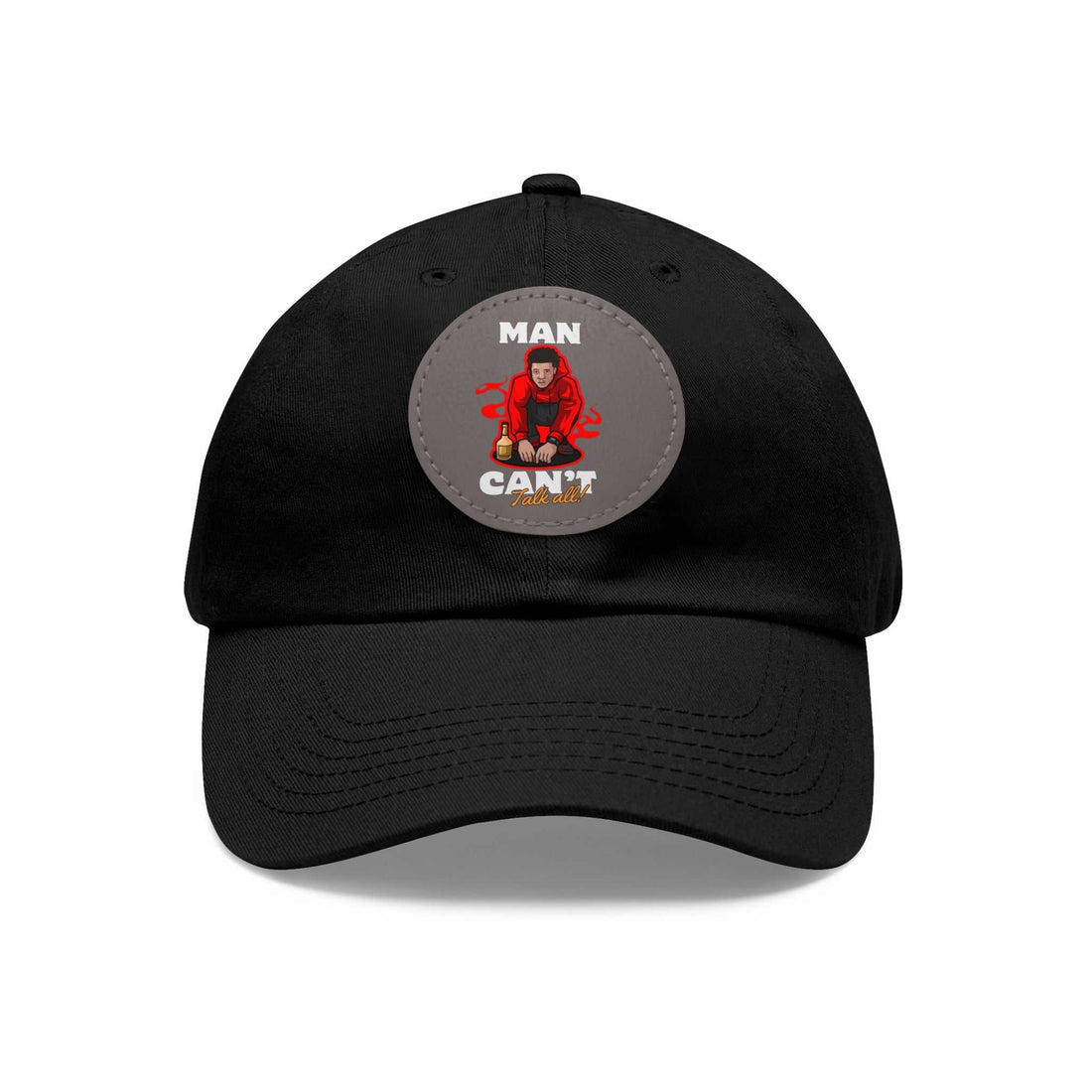 Hats Dad Hat with Leather Patch (Round) Hats & Caps ornatusapparel