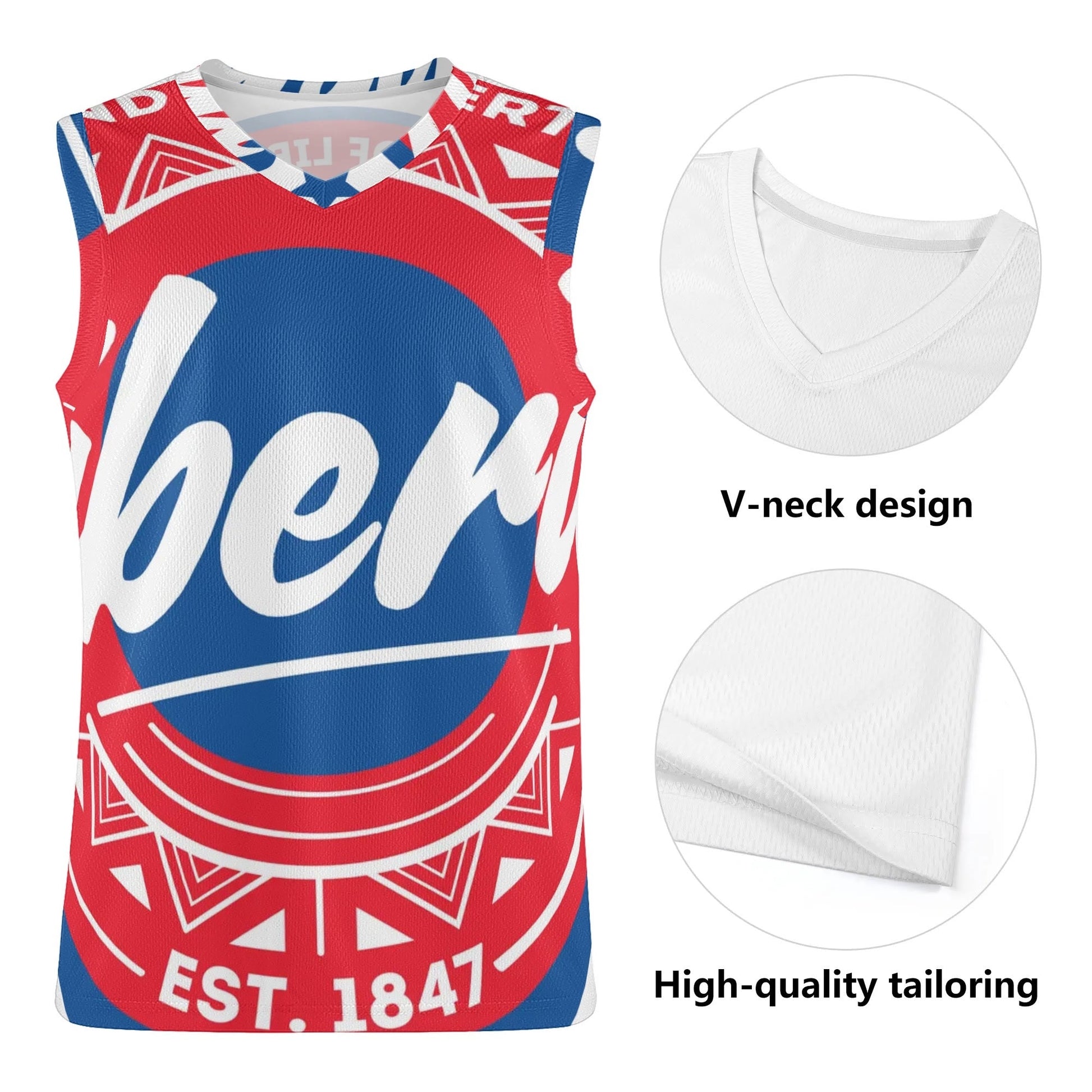 Athletic basketball tank top