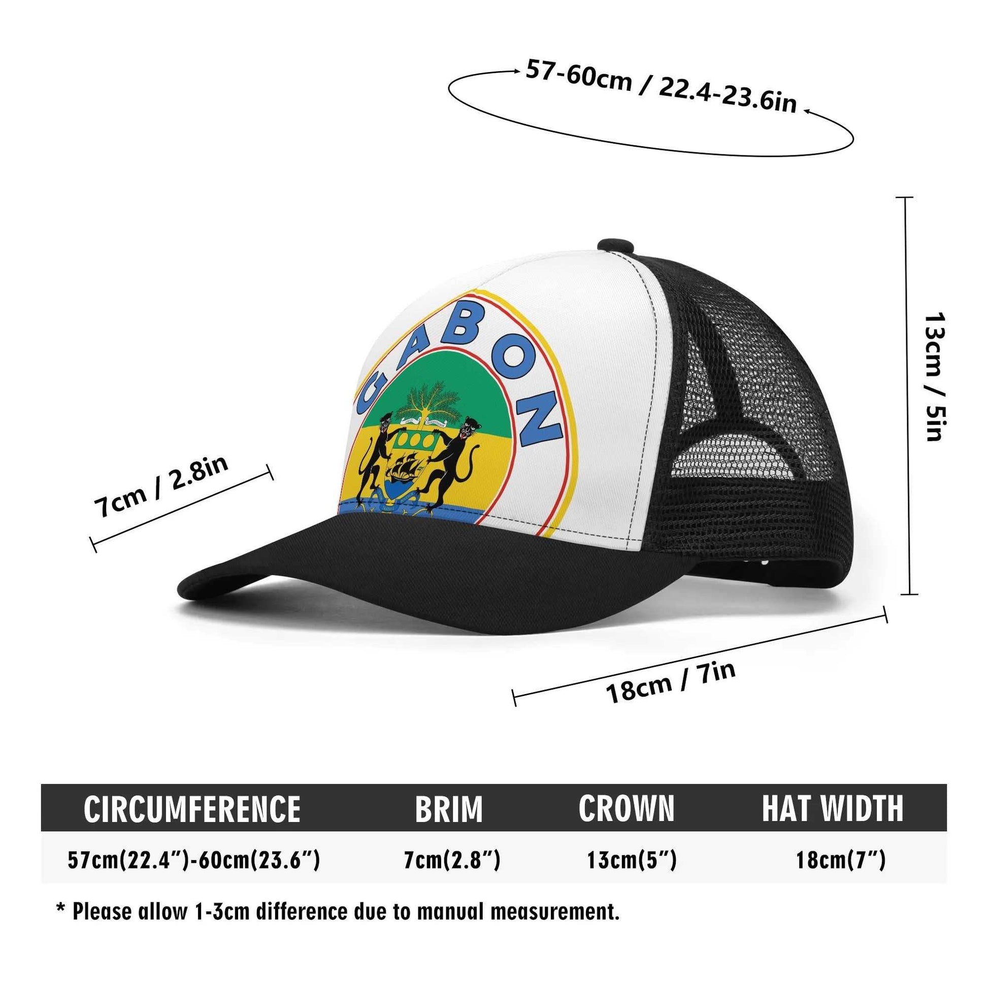  Front Printing Mesh Trucker Hats Gabon ornatusapparel