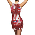 Womens Summer Dresses Sexy Wrap Hip Mini Slim Fitted Dress Liberia ornatusapparel