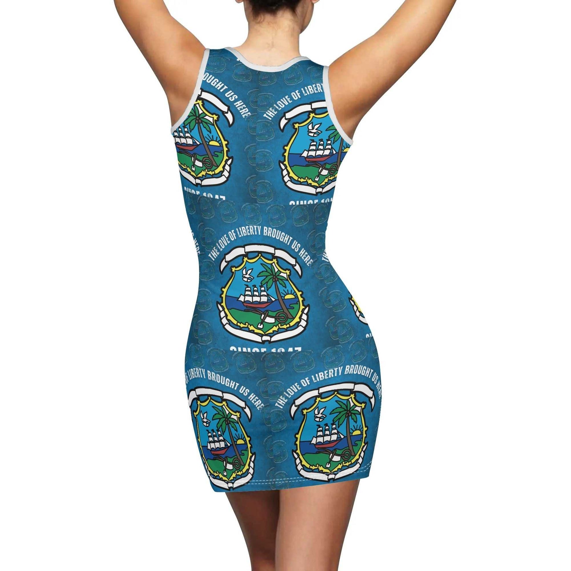 Womens Summer Dresses Sexy Wrap Hip Mini Slim Fitted Dress Liberia ornatusapparel