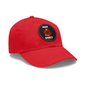 Round leather patch hat