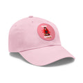 Round leather patch hat