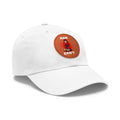 Round leather patch hat