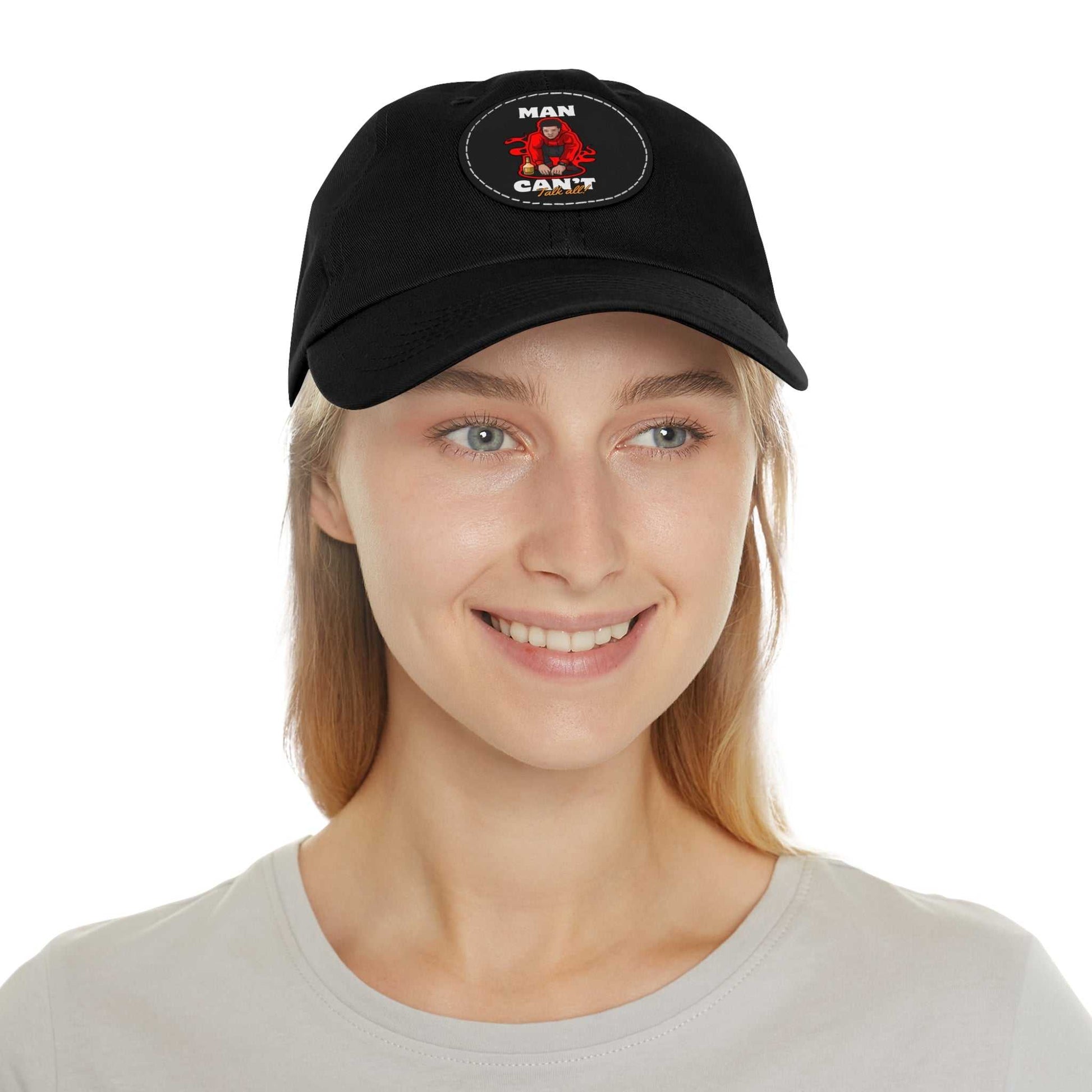 Hats Dad Hat with Leather Patch (Round) Hats & Caps ornatusapparel