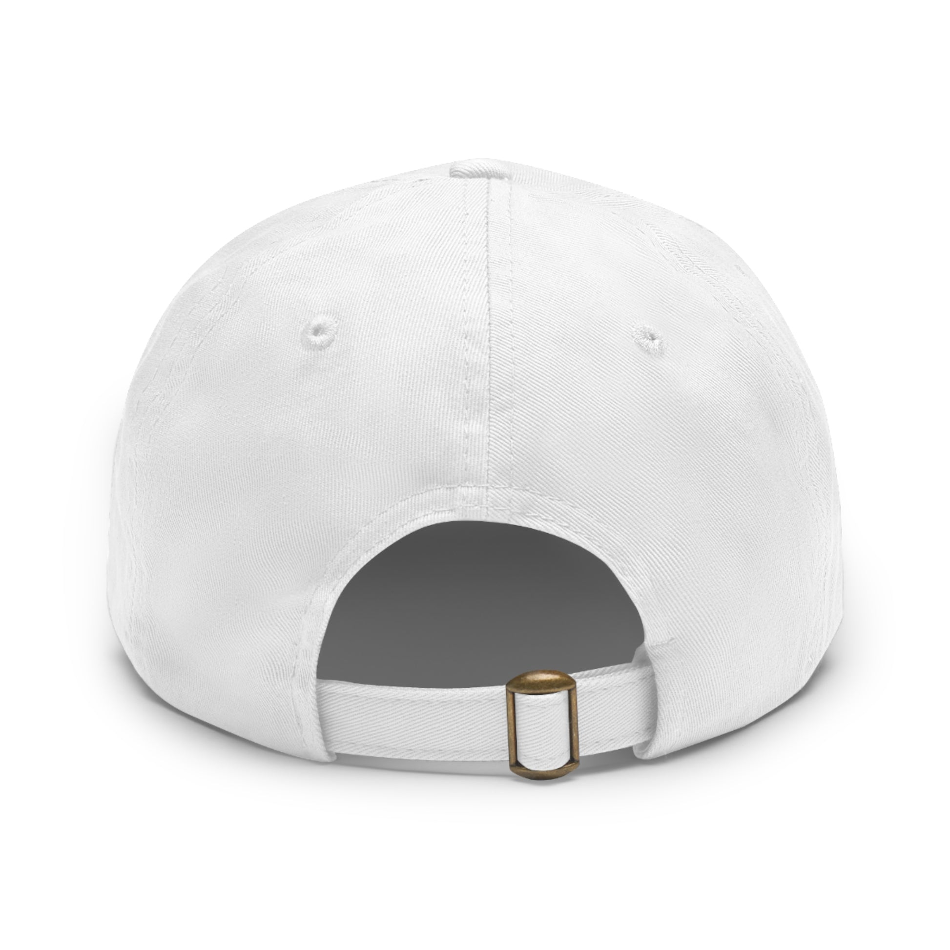 Round leather patch hat