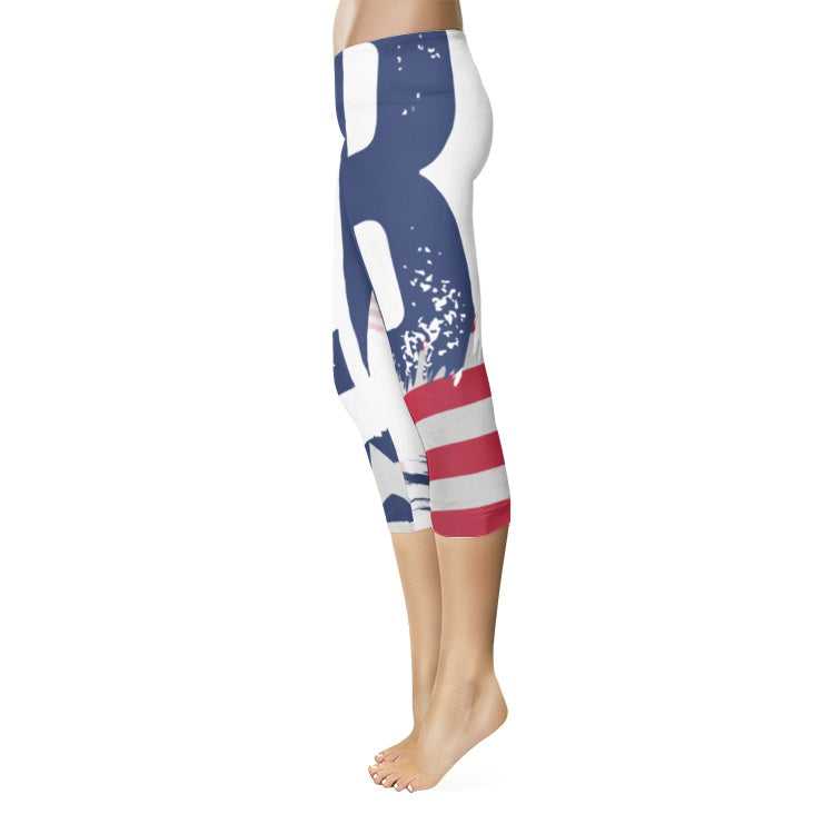 Leggings All-Over Print Capri Leggings Liberia ornatusapparel