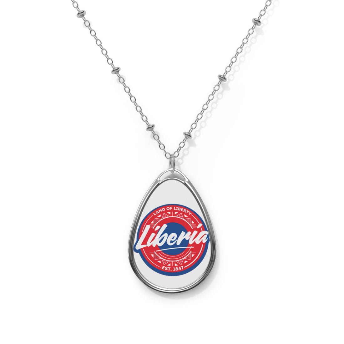 Elegant oval necklace