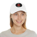 Round leather patch hat