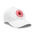 Round leather patch hat