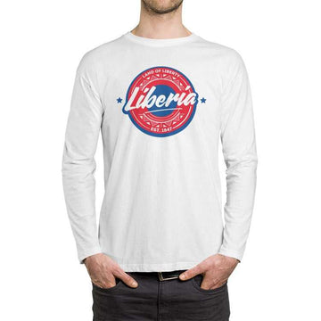 Long Sleeve Shirts Men's Crew Neck Long sleeve T-shirt Liberia ornatusapparel