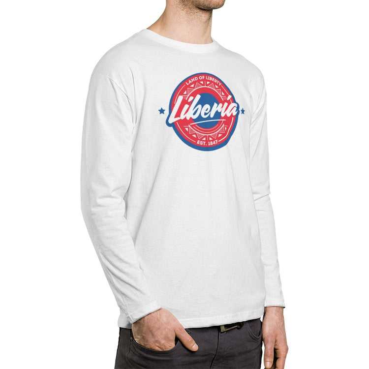Long Sleeve Shirts Men's Crew Neck Long sleeve T-shirt Liberia ornatusapparel